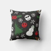 自分に少し不気味クリスマスを過ごす クッション (裏面)