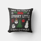 自分に少し不気味クリスマスを過ごす クッション (正面)