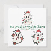 自分に少し不気味クリスマスを過ごす シーズンカード (正面)