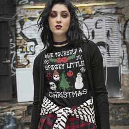 自分に少し不気味クリスマスを過ごす Tシャツ