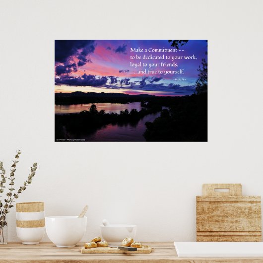 自分に忠実であること…感動的 ポスター (キッチン)