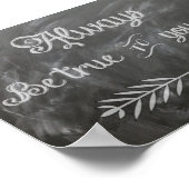 自分に忠実である ポスター (角)