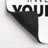 自分に投資引用文アート投資の励まし マウスパッド (コーナー)