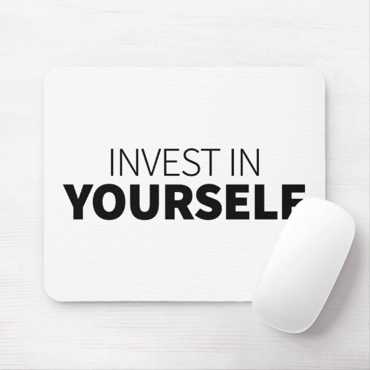 自分に投資引用文アート投資の励まし マウスパッド (マウス)