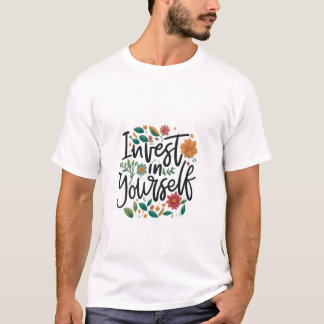 自分に投資 Tシャツ