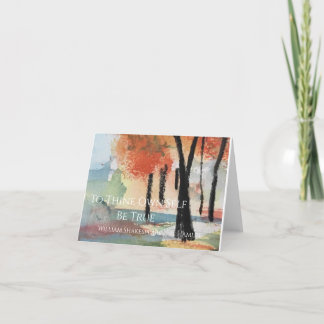 自分に正しくあれ サンキューカード