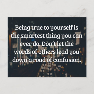 自分に正直な名言 ポストカード