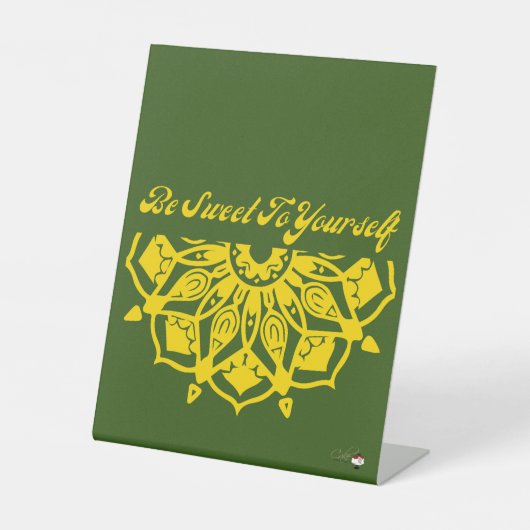 自分に甘い 台座サイン (正面)