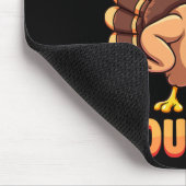 自分に皮肉なジョークを行く七面鳥Thanksgivi マウスパッド (コーナー)