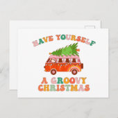 自分に素晴らしいクリスマスを過ごす ポストカード (正面/裏面)