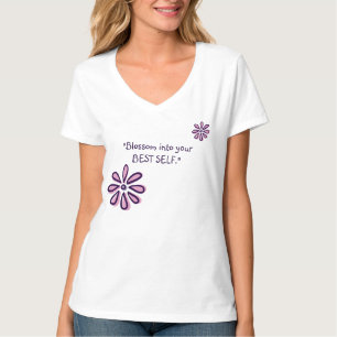 自分に花最高のを咲かせ感動的- Doodle Tシャツ
