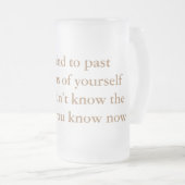 自分に親切にしなさい フロストグラスビールジョッキ (正面右)