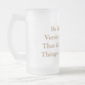 自分に親切にしなさい フロストグラスビールジョッキ (左)