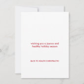 自分に適応したクリスマスチロをお楽しみください シーズンカード (裏面)