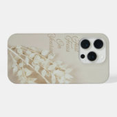 自分に集中する ドライフラワーの美しいデザイン iPhoneケース (裏面横)