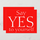 自分にYESを言う強力なやる気を起こさせる引用文 ポストカード (正面/裏面)