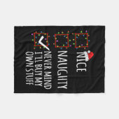 自分のいけな物の買クリスが気に入らない フリースブランケット (正面(横))