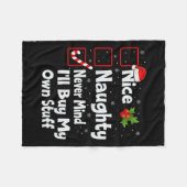 自分のいけな物を買気にしない フリースブランケット (正面(横))