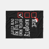 自分のいけな物を買気にしない フリースブランケット (正面(横))