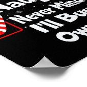 自分のいけな物を買気にしない ポスター (角)