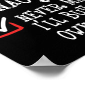 自分のいけな物を買気にしない ポスター (角)