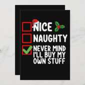 自分のいけな物を買気にしない 招待状 (正面/裏面)