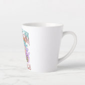 自分のおとぎ話でLivin' – カエル&キノコ カフェラテマグ (右)