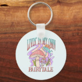 自分のおとぎ話でLivin' – カエル&キノコ キーホルダー (裏面)