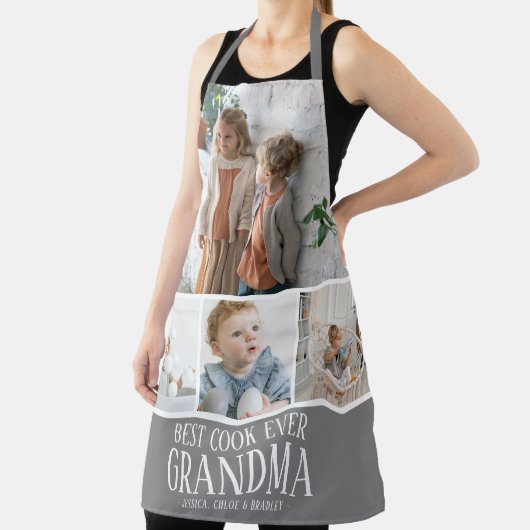 自分のおばあちゃん最高のの調理師Ever Photo Emプロンを作成 エプロン (インサイチュ)