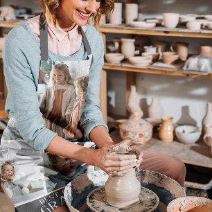 自分のおばあちゃん最高のの調理師Ever Photo Emプロンを作成 エプロン