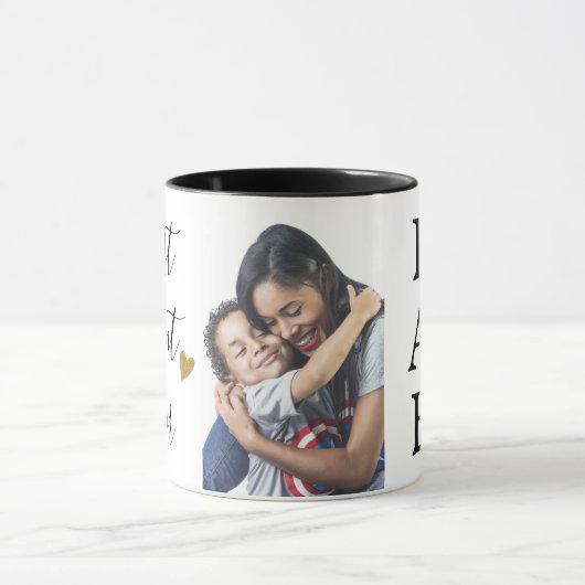 自分のおばさん最高のの写真を作る マグカップ (中央)