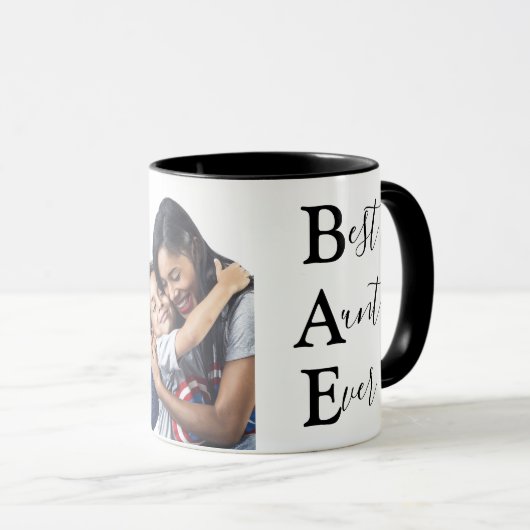 自分のおばさん最高のの写真を作る マグカップ (正面右)