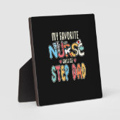 自分のお気に入りのナースがステップパパを呼び出す フォトプラーク (正面)