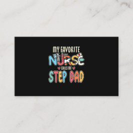 自分のお気に入りのナースがステップパパを呼び出す 名刺