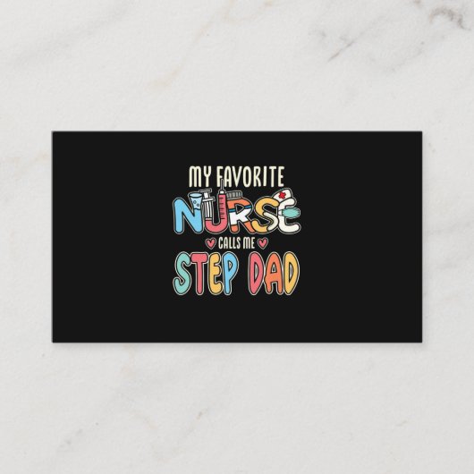自分のお気に入りのナースがステップパパを呼び出す 名刺 (正面)
