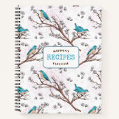 自分のお気に入りのレシピのパーソナライズされた本 ノートブック (正面)