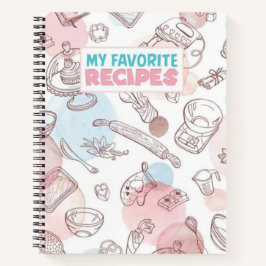 自分のお気に入りのレシピ ノートブック