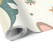 自分のかわいいを作成する友達クリスマス動物 ラッピングペーパー (ロールコーナー)