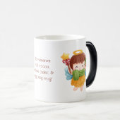 自分のかわいいクリスマスエンジェルを作ろう モーフィングマグカップ (正面右)