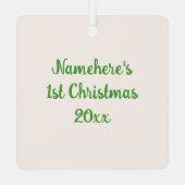 自分のかわいいクリスマスココア格言を作る メタルオーナメント (裏面)