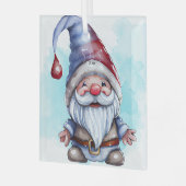 自分のかわいいクリスマス格言を作る ガラスオーナメント (正面左)