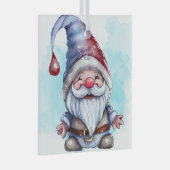 自分のかわいいクリスマス格言を作る ガラスオーナメント (正面右)