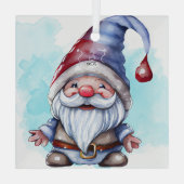 自分のかわいいクリスマス格言を作る ガラスオーナメント (裏面)