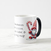 自分のかわいいペパーミントクリスマス格言を作成 モーフィングマグカップ (正面右)