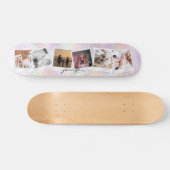 自分のかわいいレインボーガーリーグリッターを作成モダン スケートボード (横)