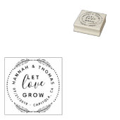 自分のかわいい愛を育て素朴結婚る ラバースタンプ (押印)