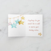 自分のかわいい星空のエンジェルクリスマスを作る シーズンカード (内部)