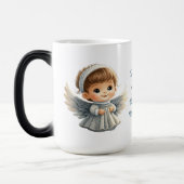 自分のかわいい男の子のクリスマスエンジェルを作る モーフィングマグカップ (左)