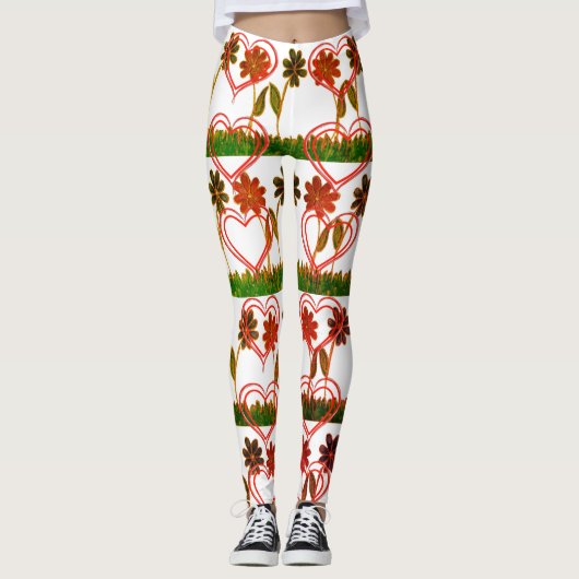 自分のかわいい素敵なフローラ服を作る レギンス (正面)