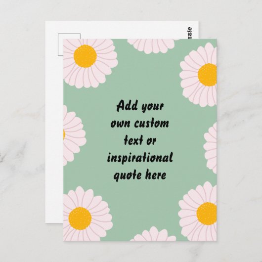 自分のかわいい花を作るやる気を起こさせる引用文 ポストカード (正面/裏面)